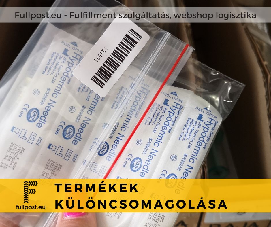 termékek különcsomagolása a fulfillment csomagokba