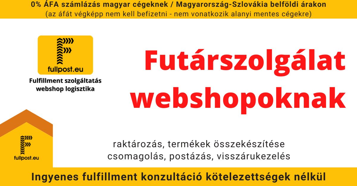 Futárszolgálat webshopoknak