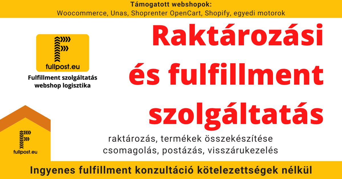 Raktározási és fulfillment szolgáltatás