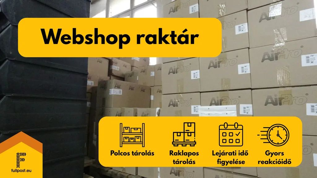 Webshop raktár